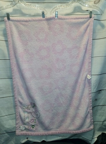 Carters Just Year Pink Baby Blanket Giraffe I Love You Heart Plush Butterfly - Picture 8 of 14