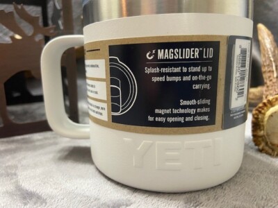 Yeti Rambler 14oz MUG *White* with Matching Mag Slider!!! | eBay