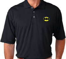 Nike Golf Batman Insignia Mens Polo XS-4XL, LT-4XLT Joker Robin Penguin Riddler