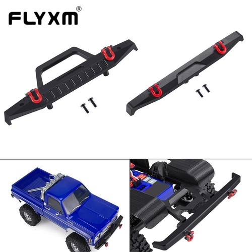FLYXM CNC Aluminum Front Rear Bumper for Traxxas 1/18 RC Crawler TRX4M K10