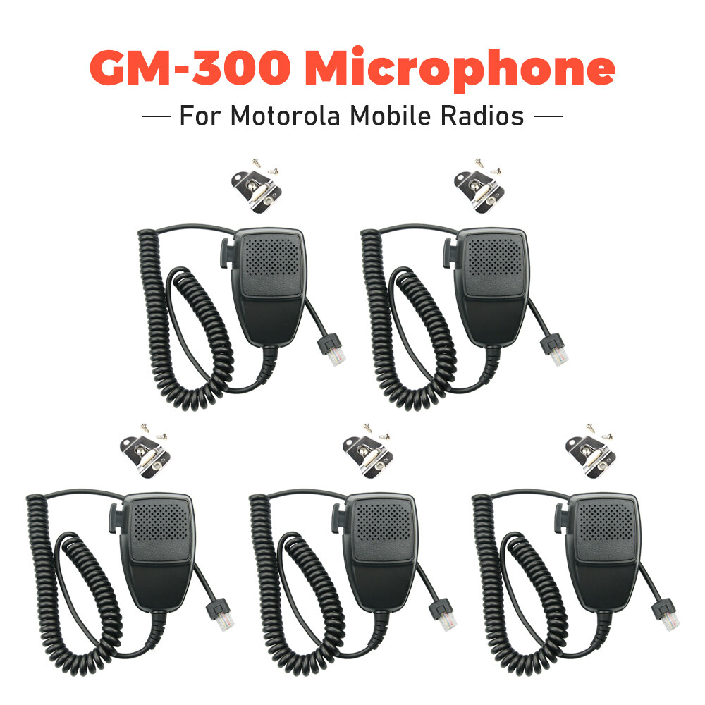 5PCS HMN3596A 8 Pin Microphone For Motorola GM300 GM338 GM950 GM3688 CM200 Radio