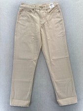 J.Crew Slouchy Boyfriend Jeans Women's 25 Straight Leg Beige Denim Ankle Crop