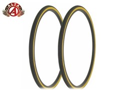 2 ALTA BICYCLE WIRE BEAD 27 x 1 1/4 BLACK/GUM LIGHTWEIGHT TIREs CITY GLIDER.
