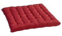 Stuhlkissen Sitzkissen Dekokissen Sitzauflage Stuhlauflage Baumwolle Rot 40X40