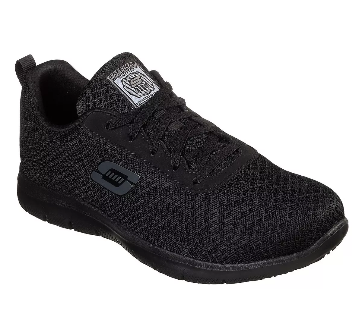 Skechers shoe Women Work Wide Fit Black Memory Foam Slip Resistant
