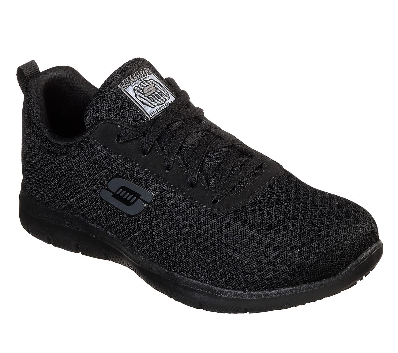 womens all black skechers