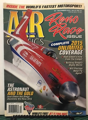 Air Classics Reno Race Issue Unlimited Coverage December 2015 FREE SHIPPING JB