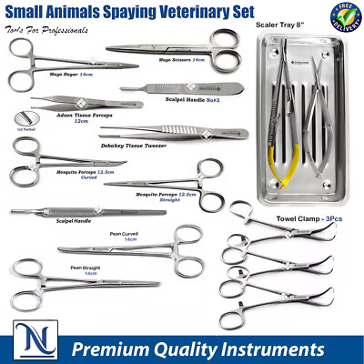 118 PCS SPAY NEUTER VETERINARY SURGERY SURGICAL INSTRUMENTS - Foto 3