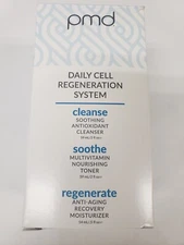 PMD Daily Cell Regeneration System 3pc Kit Cleanse Soothe Regenerate 2oz
