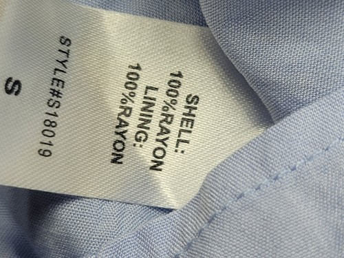 Mustard Seed Women Dress Small Blue Mini Sleeveless Short Rayon - Picture 10 of 15