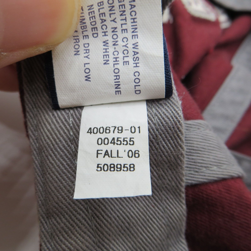 Gap Hat Youth Kids S/M Adjustable Strapback Maroon Cotton Baseball Cap Spell Out - Picture 10 of 10