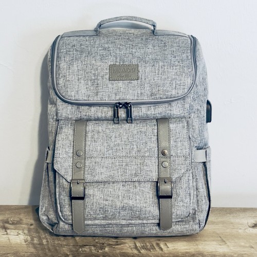 YALUNDISI Backpack Travel Laptop Cord Ports ylds-1658-2-g Gray New Without Tags