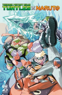 TMNT x Naruto #1 1:75 Ratio Variant Cover by Ricardo Lopez Ortiz