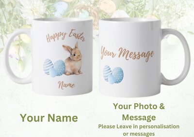 Personalisierte Tasse Mein 1. Ostertag mit Foto und Namen Frohe Ostern Babyfoto
