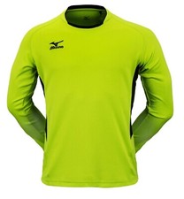 Mizuno Men Lagrang L/S T-Shirts Jersey Training Green Black Top Shirt P2MA7K1137