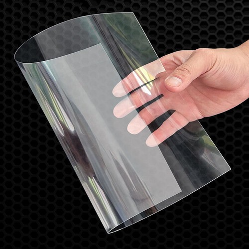 Transparent Clear PVC 0.3mm-2mm Thick PVC Plastic Sheet A4 Square Rectangular - Picture 4 of 31