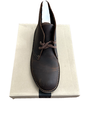 Clarks 26034135 Men\'s Sz 10.5M Dark Brown Leather Bushacre 2 Chukka Boots Clarks Mens Bushacre 2 Leather Round Toe Ankle Fashion Dark  main image 2
