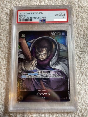 PSA 10 Issho OP03-078 ALT ART ONE PIECE Card Game Japanese