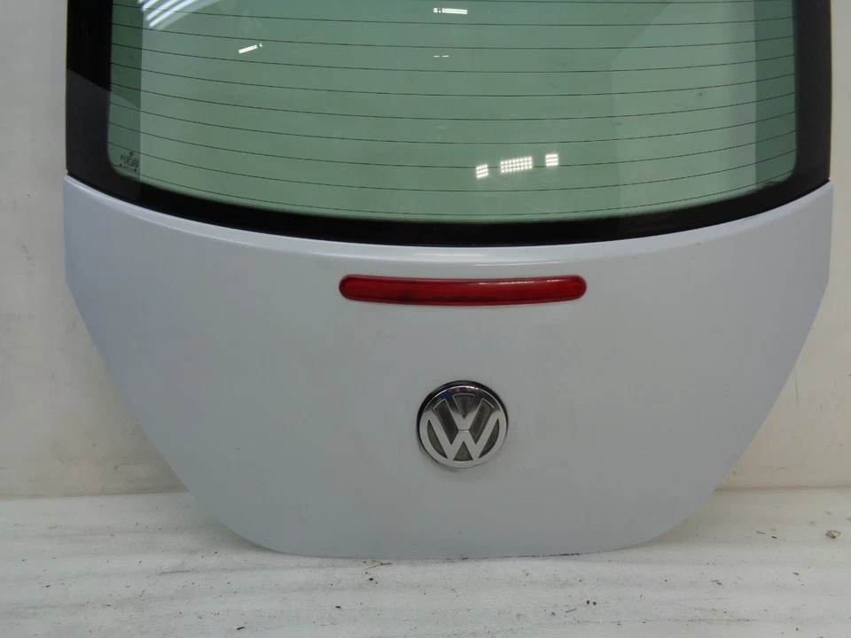 DK811285 98-05 VOLKSWAGEN BEETLE REAR TRUNK LID TAILGATE LIFT GATE WHITE OEM Foto 2 de 4