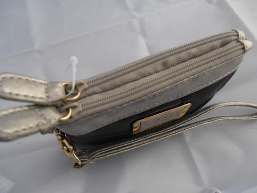 4800 Lorenz Suave Patchwork Cuero 13 cm Patchwork Cartera Correa de Muñeca Doble Cremallera Superior - Imagen 6 de 11