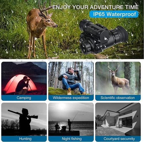 NVG10 Monocular Night Vision Goggles 1080P WiFi for Hunting Observation Helmet - Picture 5 of 18