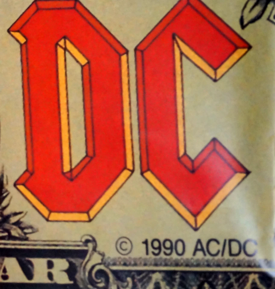Poster AC/DC - MONEY TALKS - Format 60 x 84 cm Original von 1990 - KISS, MAIDEN - Bild 3 von 3