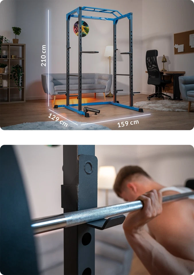 Kraft Station Power Rack Fitnessstation Klimmzug Dip Multigym THUNDER® GATE  - Bild 2 von 4
