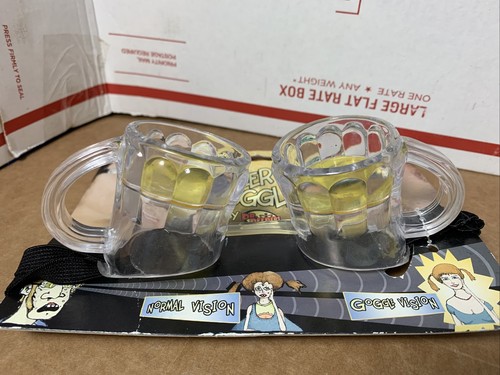 Vintage ELOPE Dr Peepers Beer Goggles Novelty Party Glasses NEW on CARD UV 400 - Picture 8 of 8