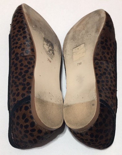 Leopard/Animal Print Loafer Ballet Flats SIMPLY SOLES Calf Hair 7M - Picture 7 of 7