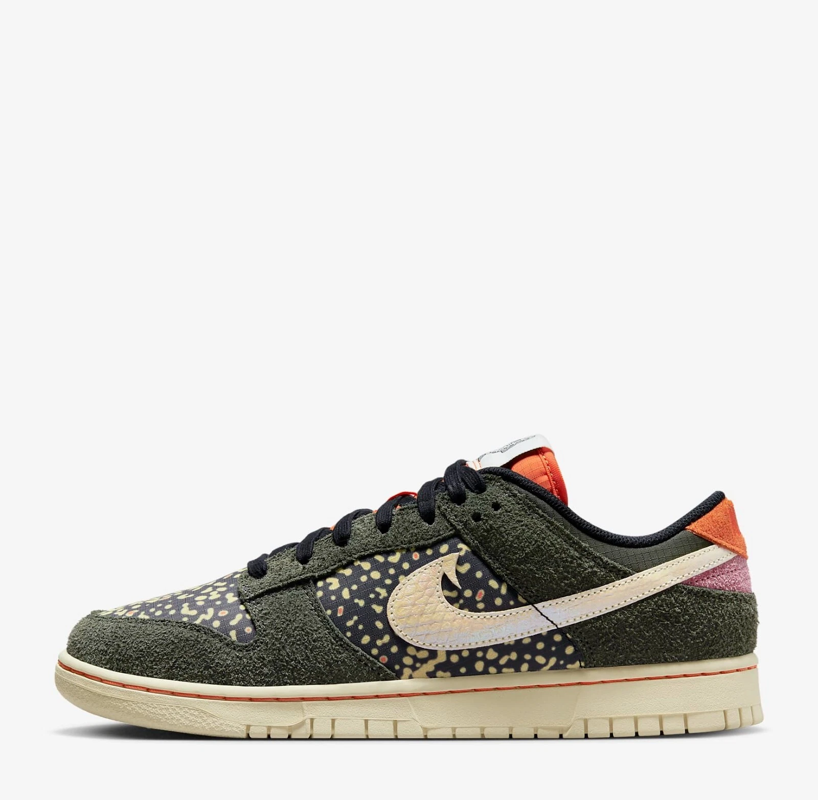 Nike Dunk Low Retro SE 2 Shoes Sneakers Sequoia/Safety Orange FN7523-300 US 7-12