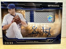 2015 Topps Strata Clearly Authentic Relics Blue 14/99 Steven Matz Rookie Auto RC