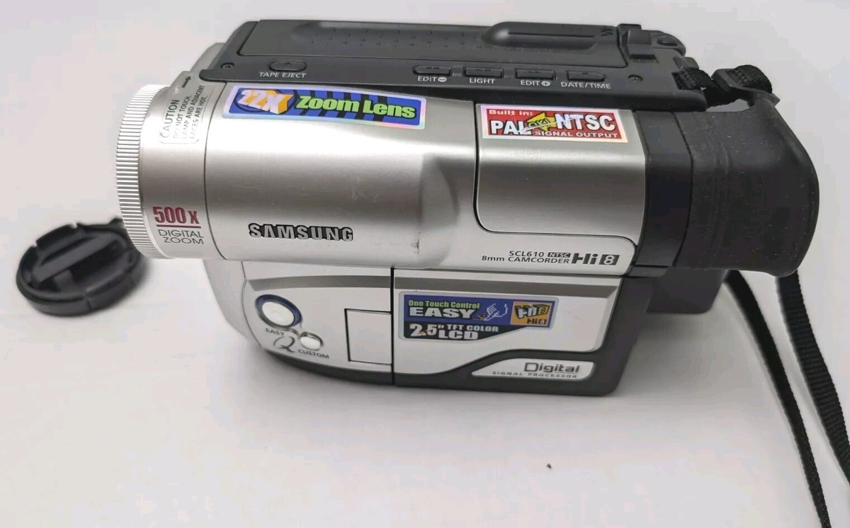 Samsung SCL610 NTSC SC-L610 Hi8 8mm Video Camcorder 1 Battery