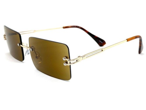 GAFAS DE SOL DE LECTURA BIFOCALES Elegantes Elegantes para Hombres Lectores Marco Dorado sin montura - Imagen 4 de 6