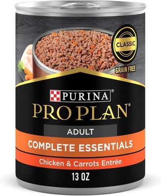 Purina Pro Plan Chicken & Carrots Complete Canned dog food Entree 7 CANS 13.3oz