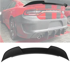 Fits 2015-2022 Charger SRT8 SRT Hellcat Style Matte Black Trunk Spoiler - ABS