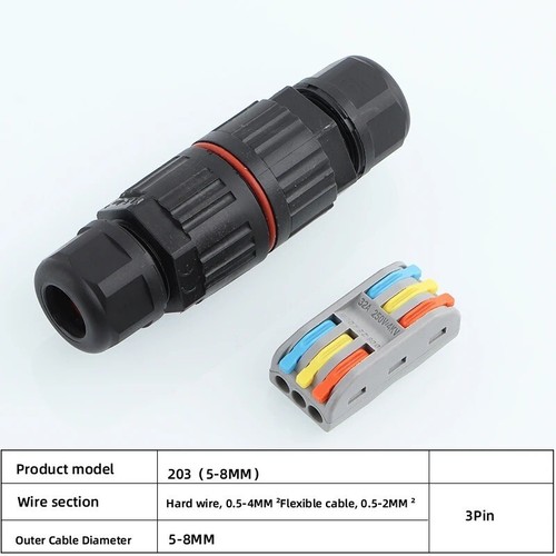 IP68 Waterproof Cable Connector | Outdoor Electrical Flex Joint | UK - Picture 11 of 12
