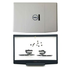 New White For Dell G3 15 3590 Top Back Cover Front Beze Hinges Screws 03HKFN US
