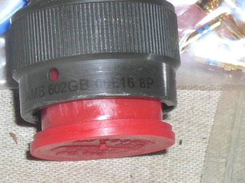 1 AMPHENOL BENDIX 602GB-06E16-8P MIL CIRCULAR 8 PIN CONNECTOR W/MALE PINS USA - Picture 2 of 8