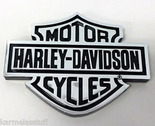 Harley-Davidson Injection Molded Plastic Bar & Shield Emblem 2 3/4" x 3 1/2" NEW