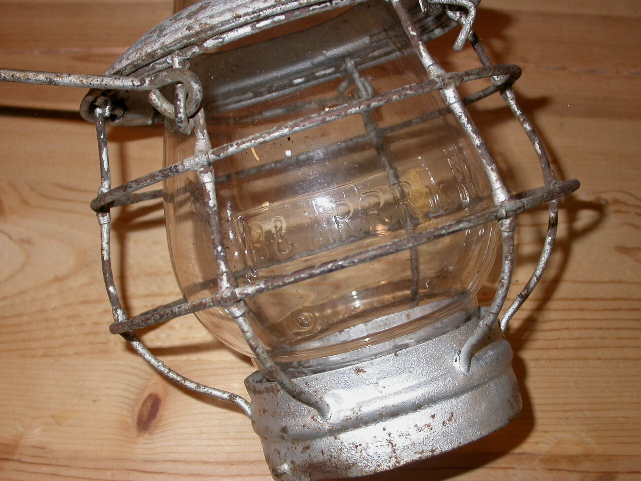 Antique RAILROAD LANTERN ** Burlington & Missouri River Nebr RR ** RARE