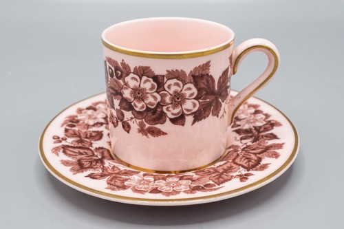 Wedgwood Bramble Alpine Pink WK3526 Demitasse 5 Cups & 8 Saucers FREE SHIPPING - Picture 6 of 12