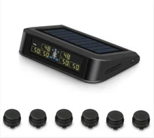 SYKIK SRTP706 Wireless Tire Pressure Monitor System Dually Trucks RVs 6 Tires