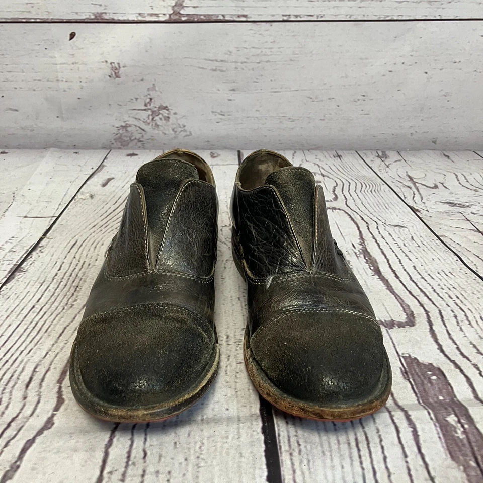 Zapato Oxford Bed Stu para mujer 7 rosa puntera envejecida a mano sin cordones Foto 2 de 4