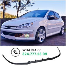 ✨LAMA FRONTALE✨ DA CORSA PEUGEOT 206 SOTTO PARAURTI SPLITTER SPOILER ANTERIORE