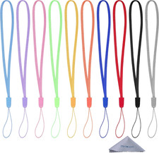 Wisdompro 10 Pack 7 Inch Colorful Hand Wrist Lanyard Strap String for USB Flash