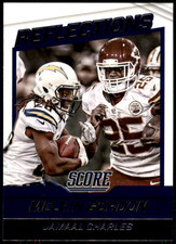 2016 Score Reflections #9 Jamaal Charles/Melvin Gordon Chargers Chiefs Insert