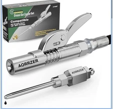 Grease Gun Needle Tip & Grease Gun Coupler Set,Upgrade Narrow Needle  1/8" NPT