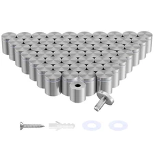 50 Pack Standoff Screws (1 in. Dia x 1 in. L) Stainless Steel Standoff Mounting