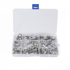 90 Pcs Bolt Hole Tinned Copper Terminals Cable lugs Crimp Cable Lugs