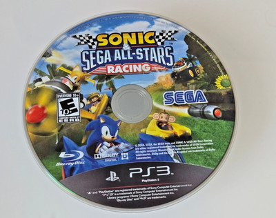 Sonic And Sega All-Stars Racing (PlayStation 3, 2010) PS3 DISC ONLY